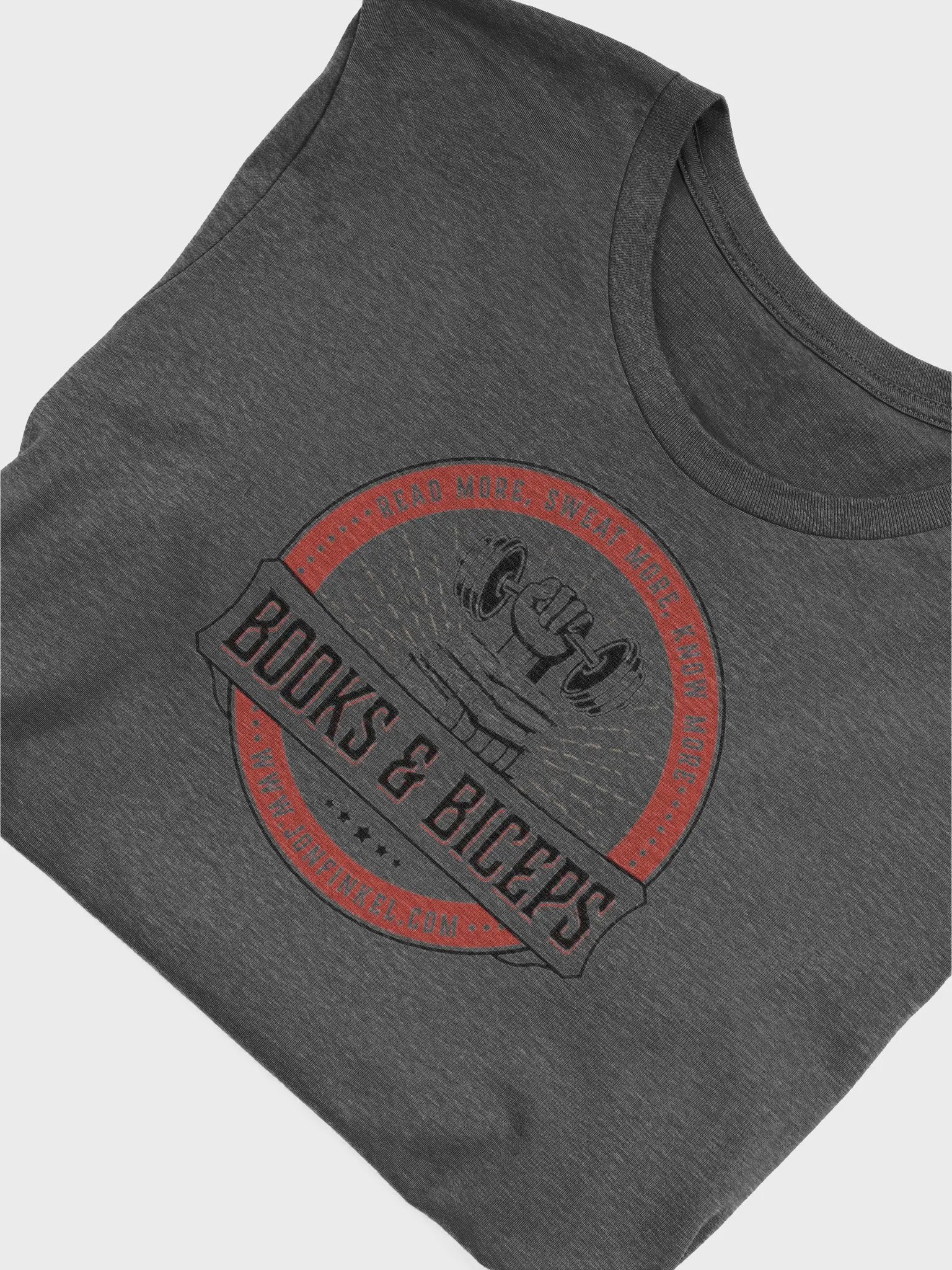 Books & Biceps Faded Gray Shirt product image (5)