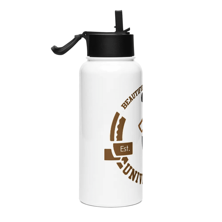 Beautiful Brown Girl University Stainless Steel Water Bottle product image (5)