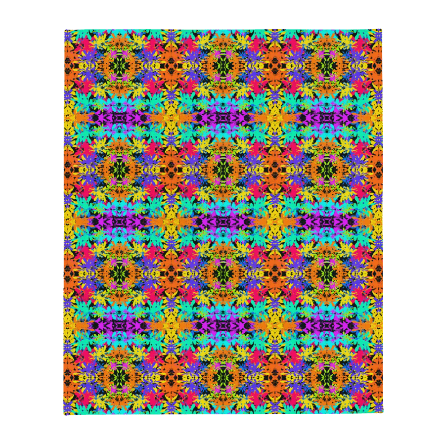 Bright Colourful Leaves Pattern Blanket product image (5)