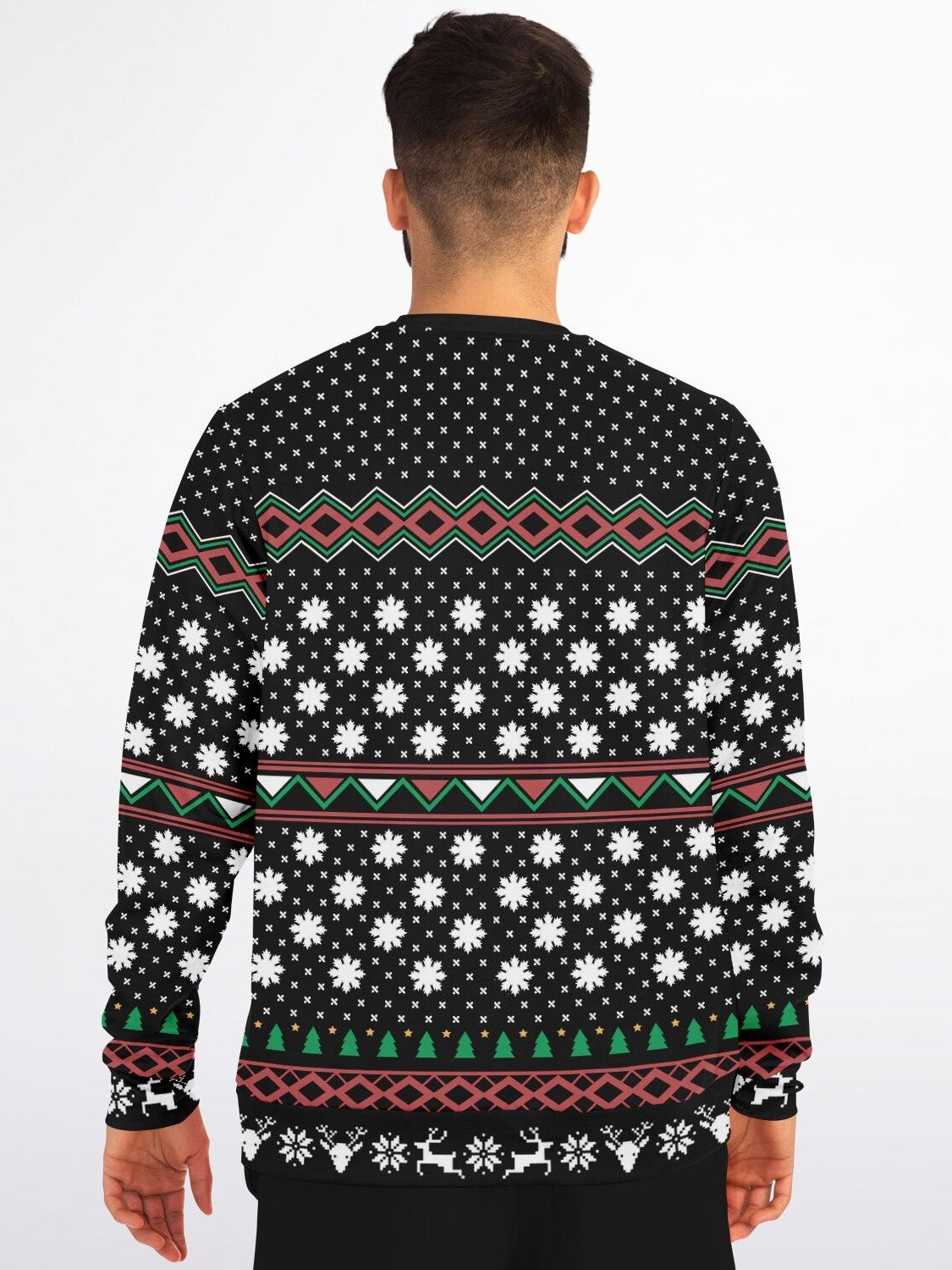 "Crochet with My Gnomies" Ugly Christmas Sweater | Knitting Crafter Holiday Sweatshirt | Crochet Gnome Winter Outfit product image (6)