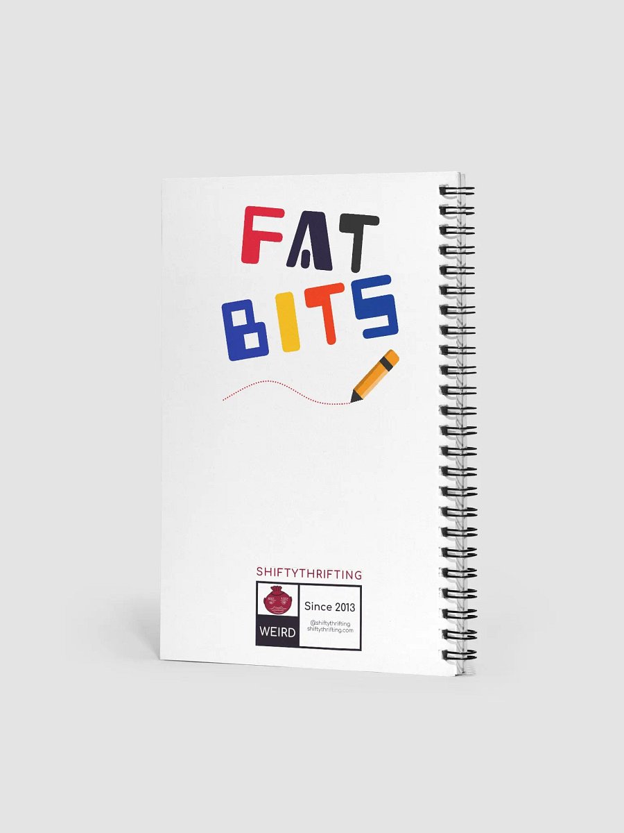 Fat Bits spiral notebook product image (3)