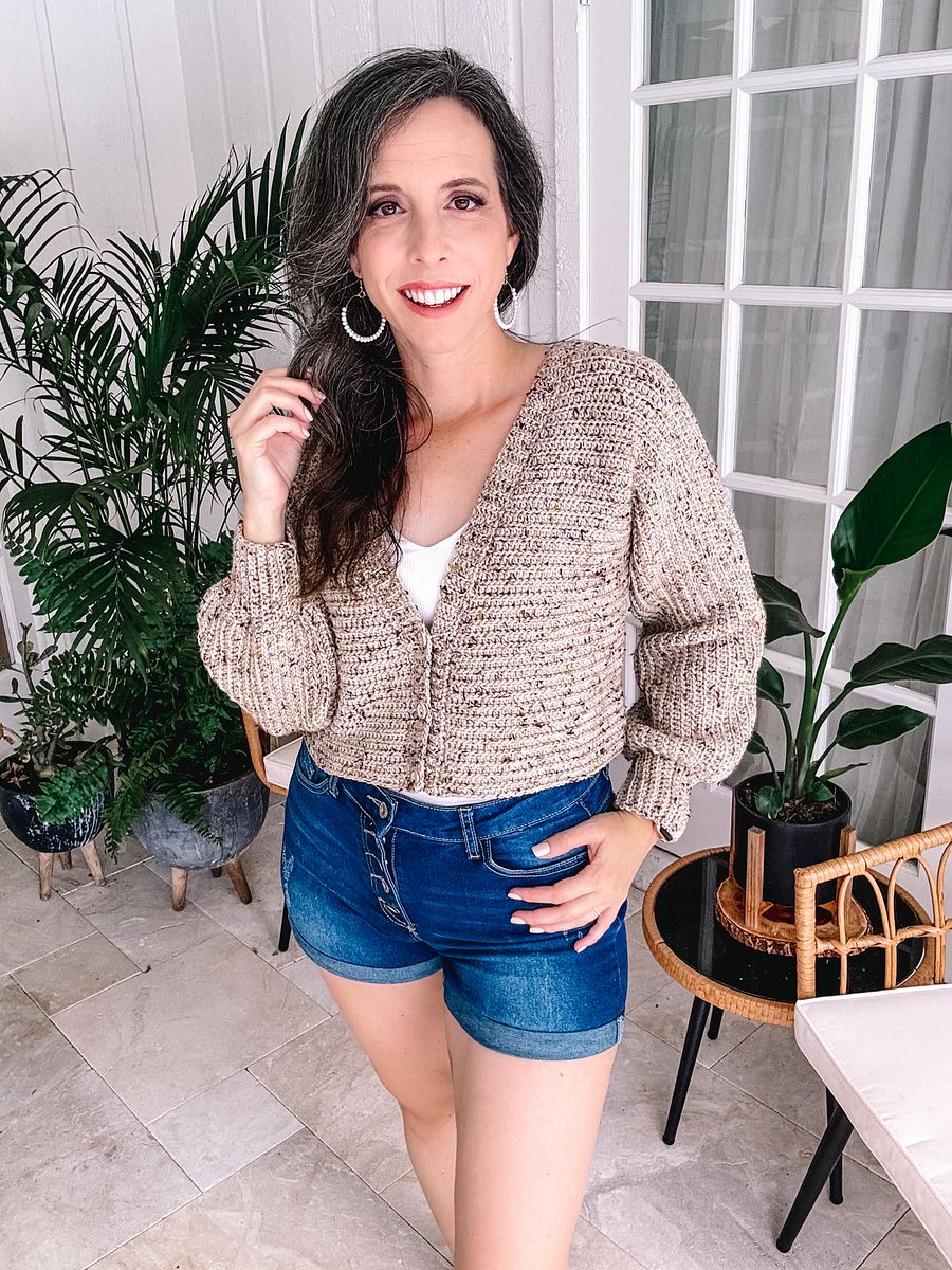 Finch V-Neck Crochet Cardigan Pattern product image (2)