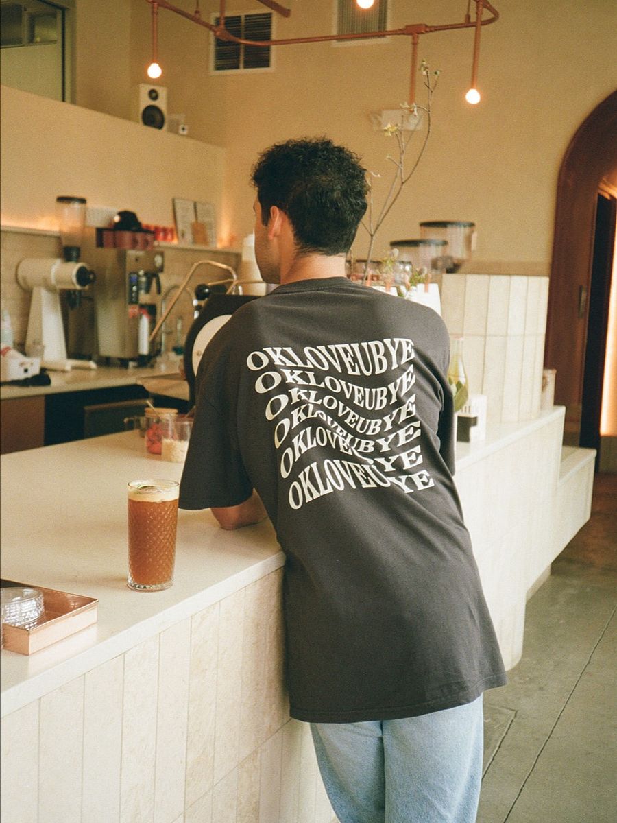 OKLOVEUBYE TEE (BLACK + YELLOW) product image (6)