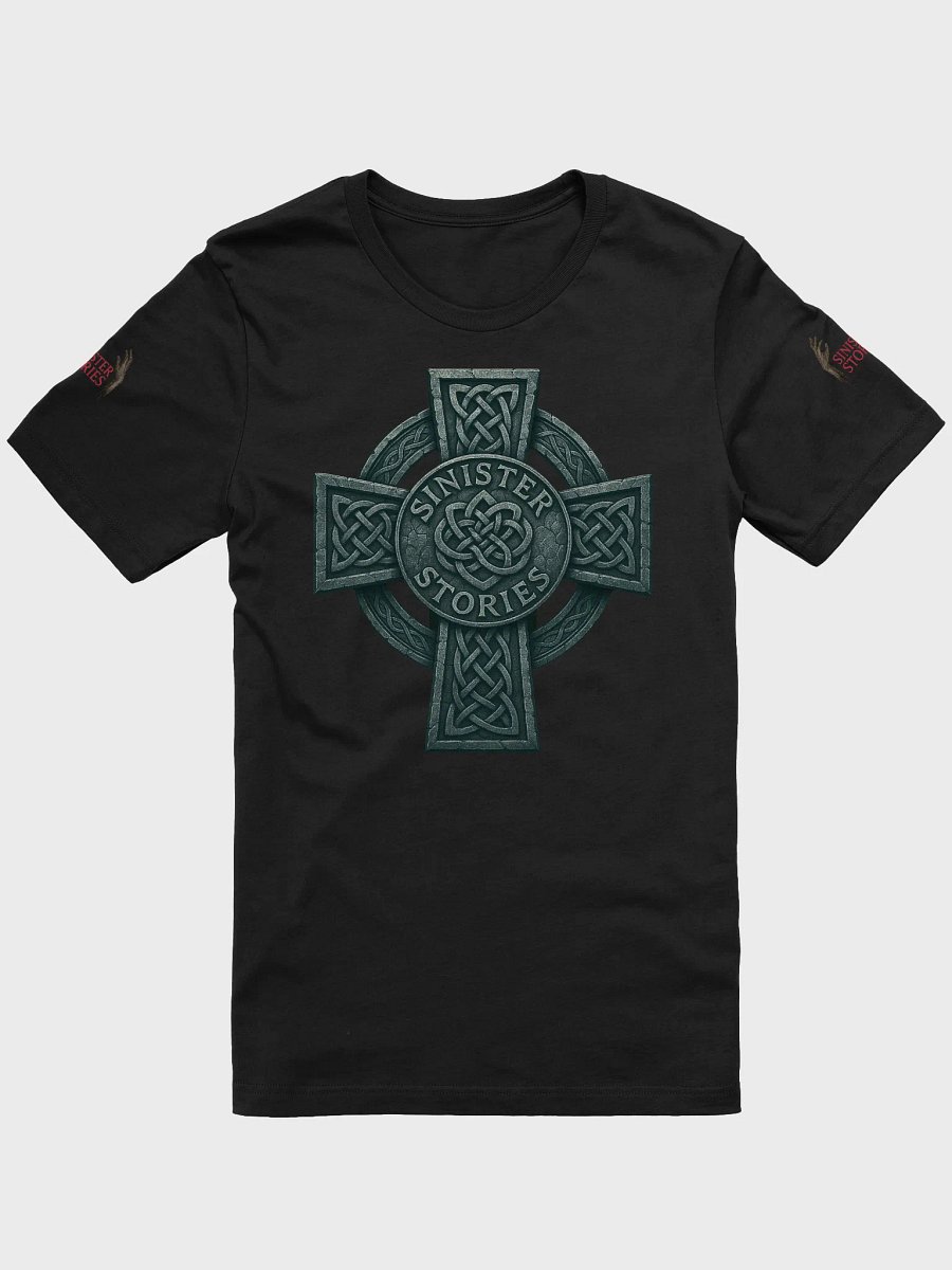 Legend of the Sinister Cross Tee – Celtic Edition (Sleeve Logos Included) product image (1)