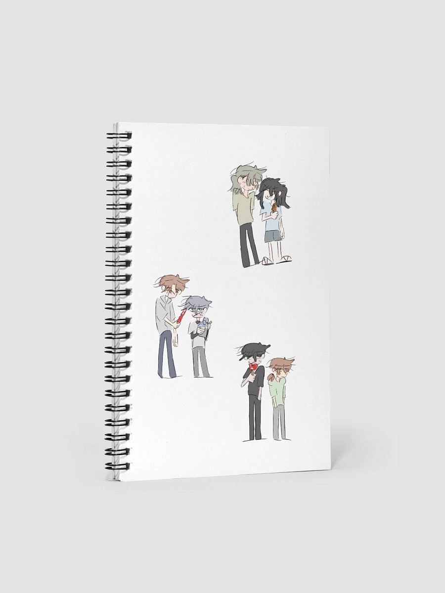 Waku waku high school student August notebook product image (1)