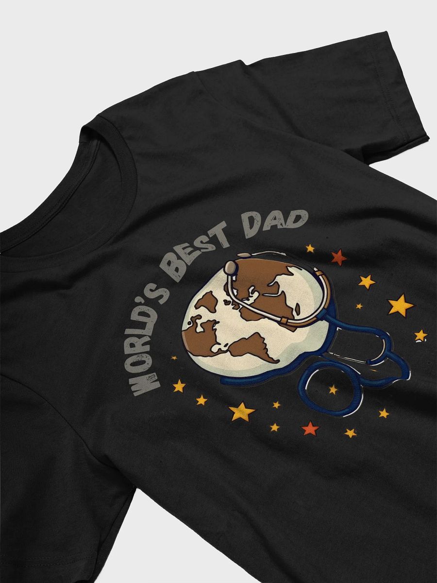 World's Best Dad Earth Stethoscope T-Shirt product image (29)