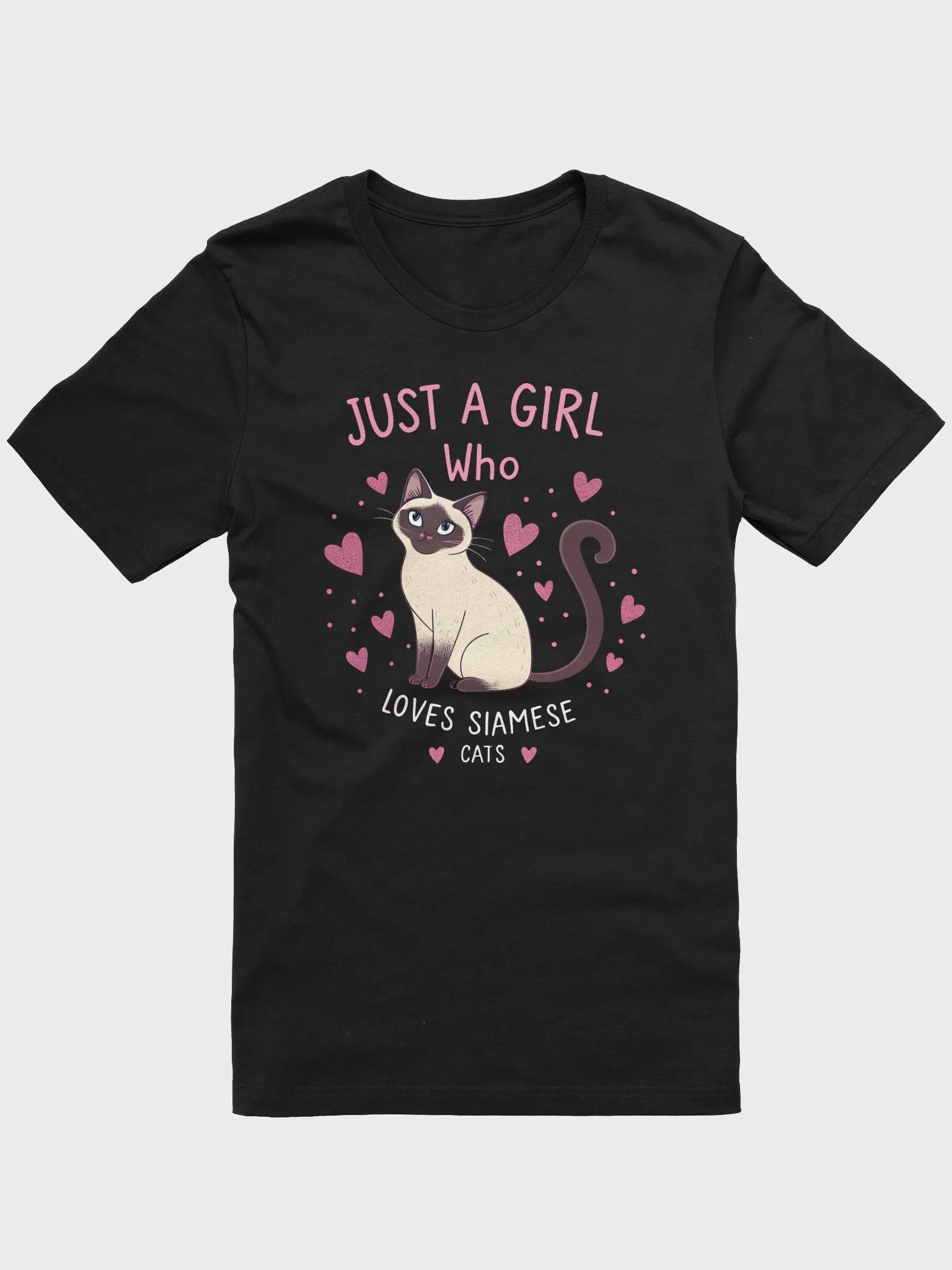 Just A Girl Who Loves Siamese Cats T-Shirt | Cute Siamese Cat Lover Shirt | Funny Pet Owner Gift Tee product image (1)