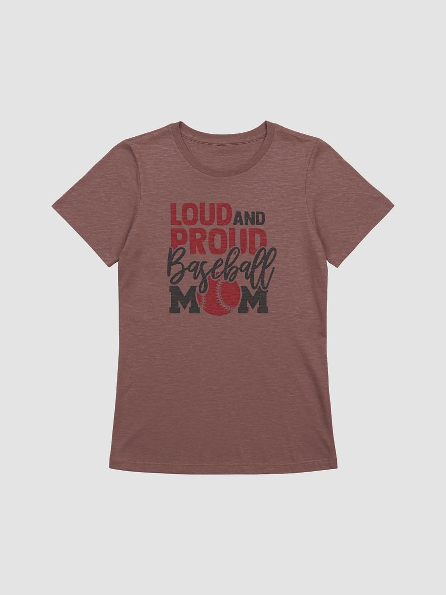 Woman T-Shirt Loud Proud Baseball Mom Women's Supersoft Relaxed-fit Shirt product image (1)