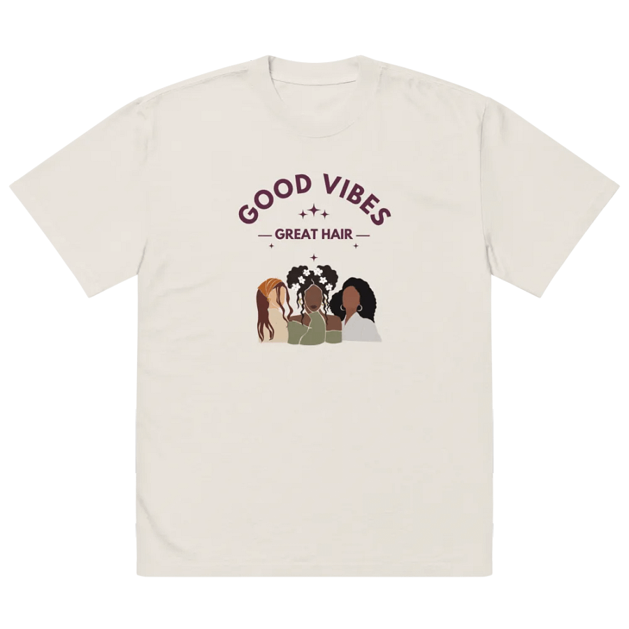 Good Vibes Great Hair Oversized T-Shirt product image (14)