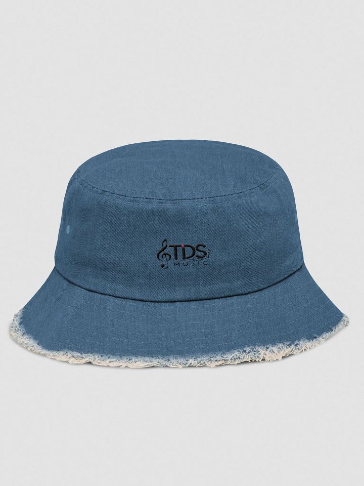 TDS Music Distressed Denim Bucket Hat - Featuring Iconic Music Design product image (2)