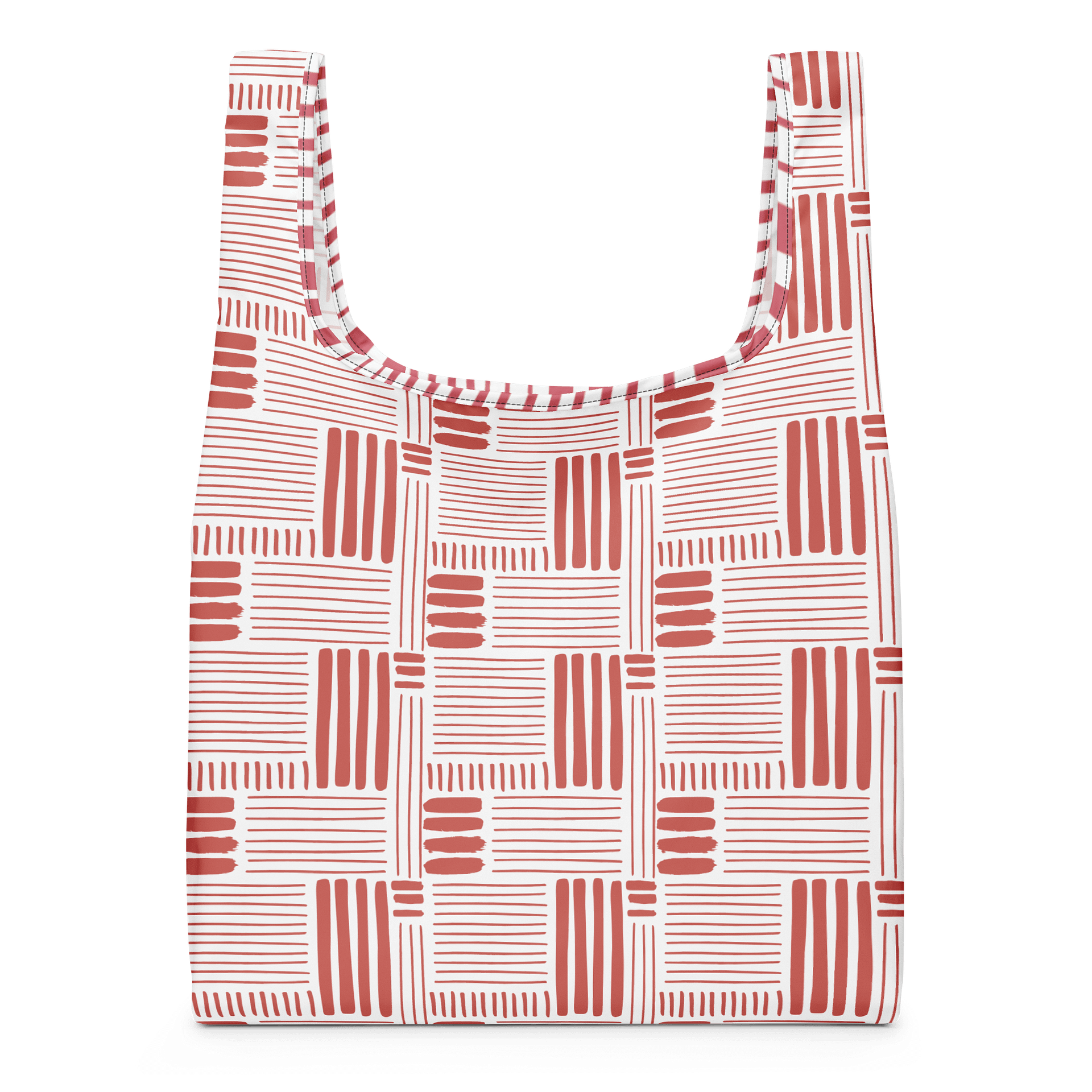 Pixelated Red Haze All-Over Shopping Bag product image (1)