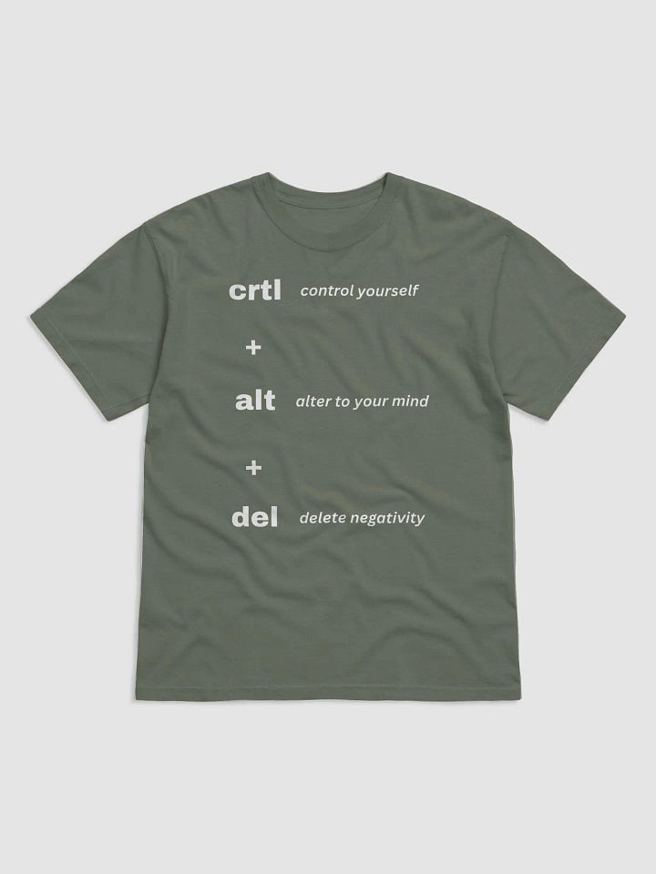 CRTL + ALT + DEL T-SHIRT (WHITE FONT) product image (30)