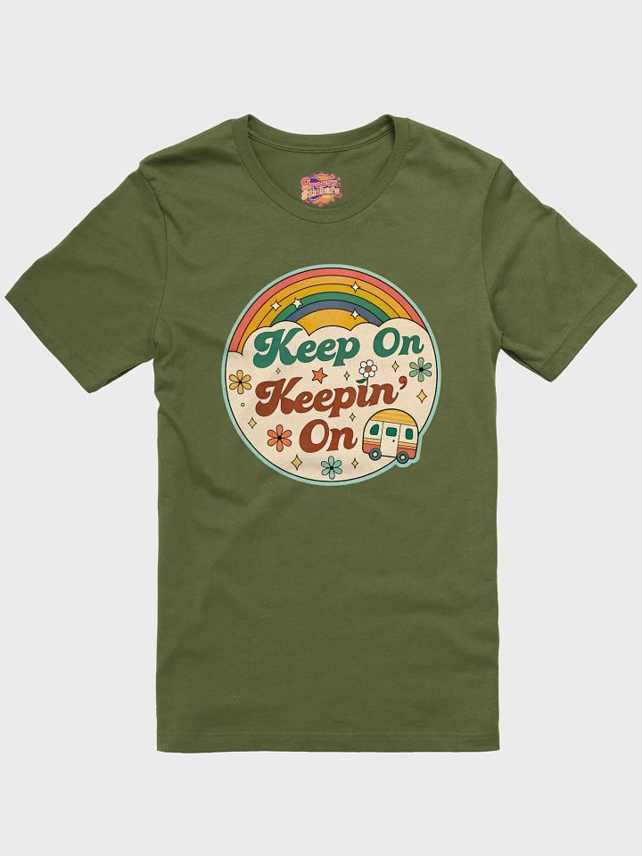 Retro Rainbow 'Keep On Keepin' On' T-Shirt product image (1)