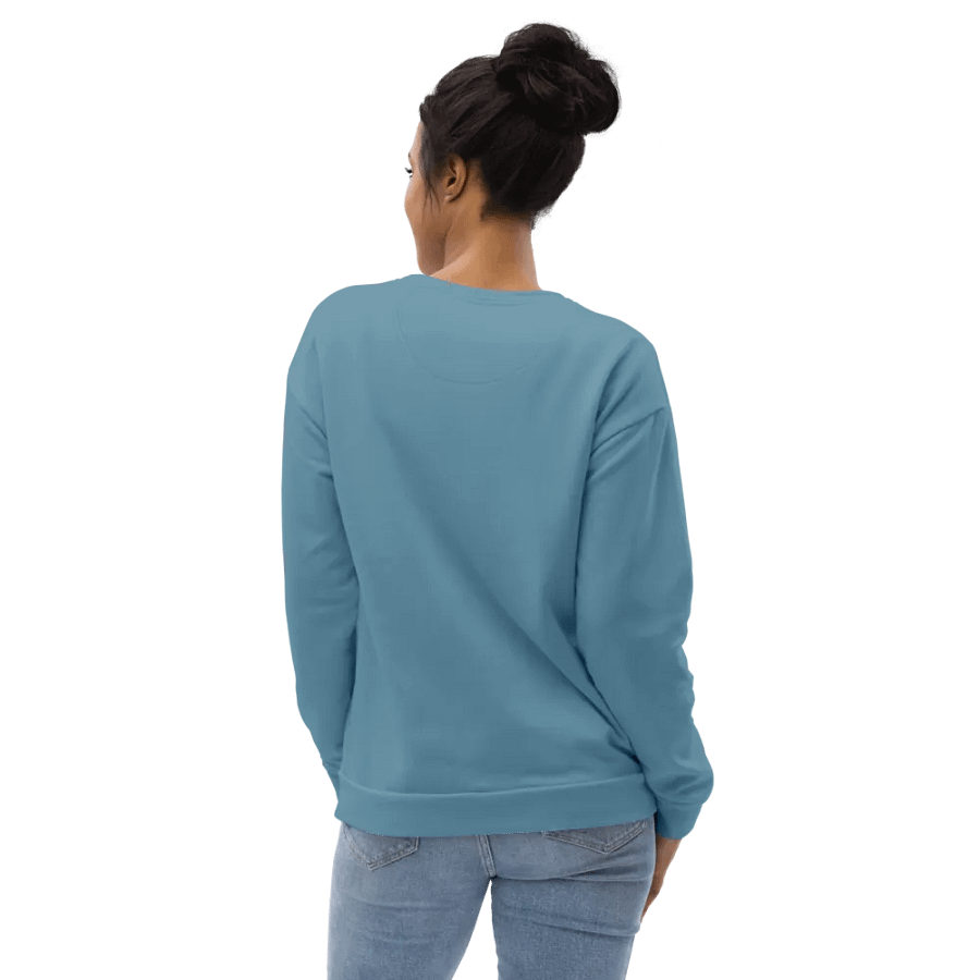 Plain Medium Light Blue Soft Summer Unisex Recycled Polyester Heavyweight Premium Sweatshirt by Treasure Pie product image (10)