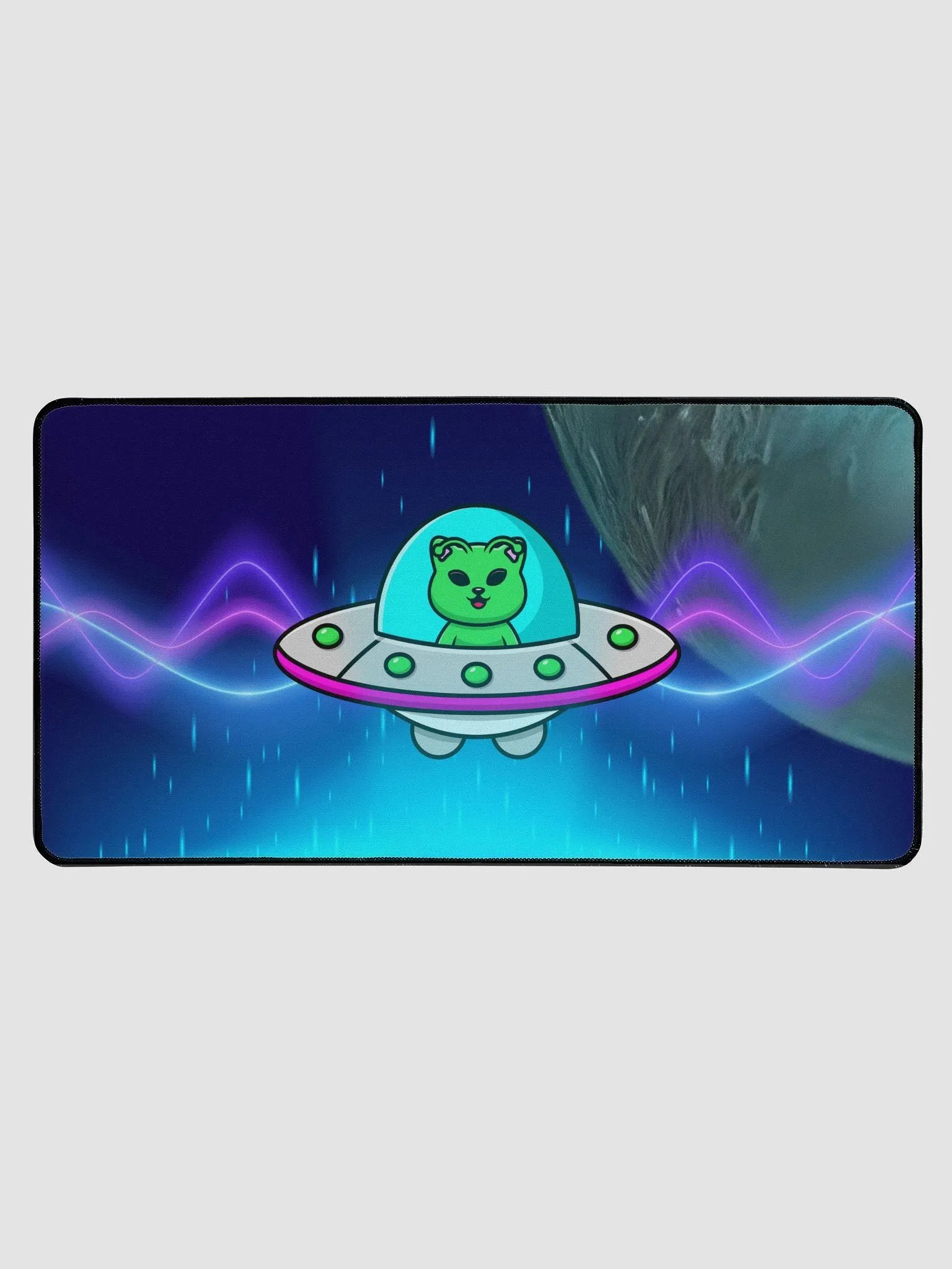 Alien Cat Desk Mat product image (1)