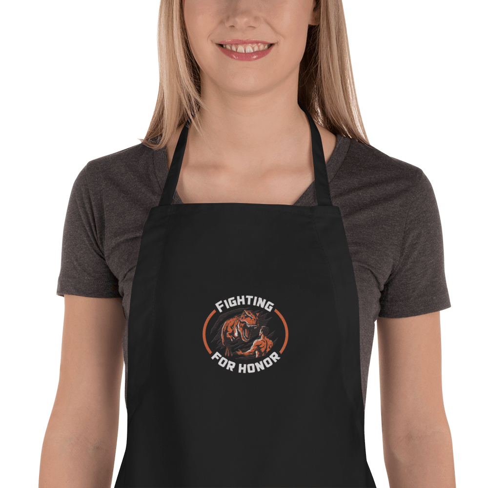 Fighting For Honor Embroidered Cooking Apron product image (1)