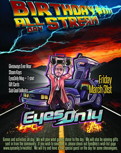 My Birthday Celebration Stream is coming up soon, on 31st March. Last year was a success and fun was had by all. This year I ...