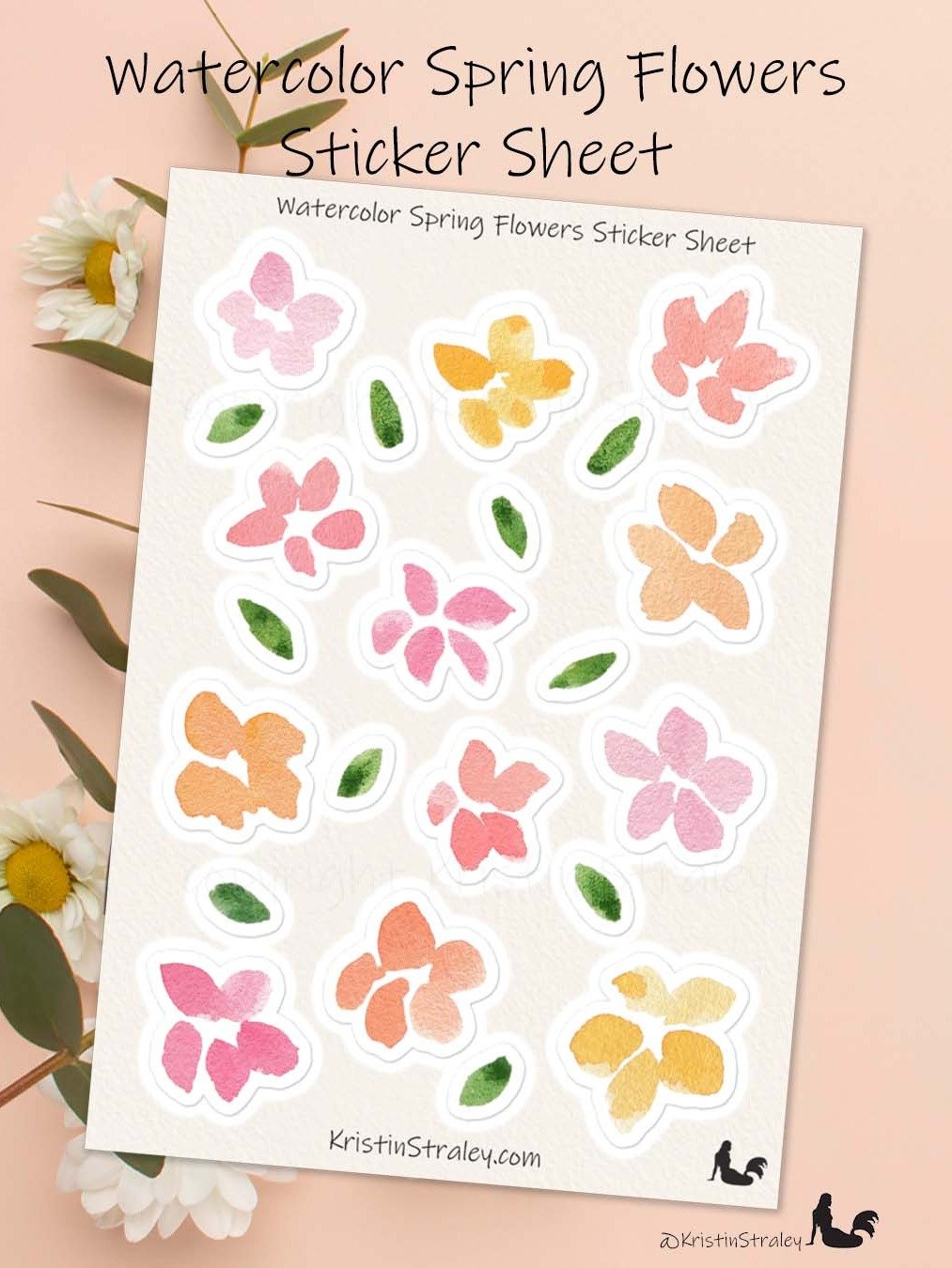 Spring Flowers Sticker Sheet product image (1)