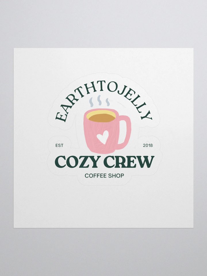 Cozy Crew Coffee Shop Sticker product image (1)