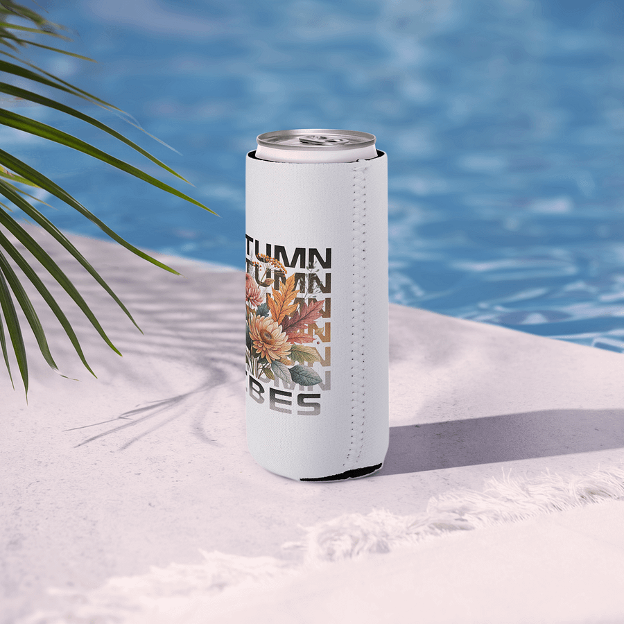 Autumn Vibes Boho Flowers Can Cooler product image (6)