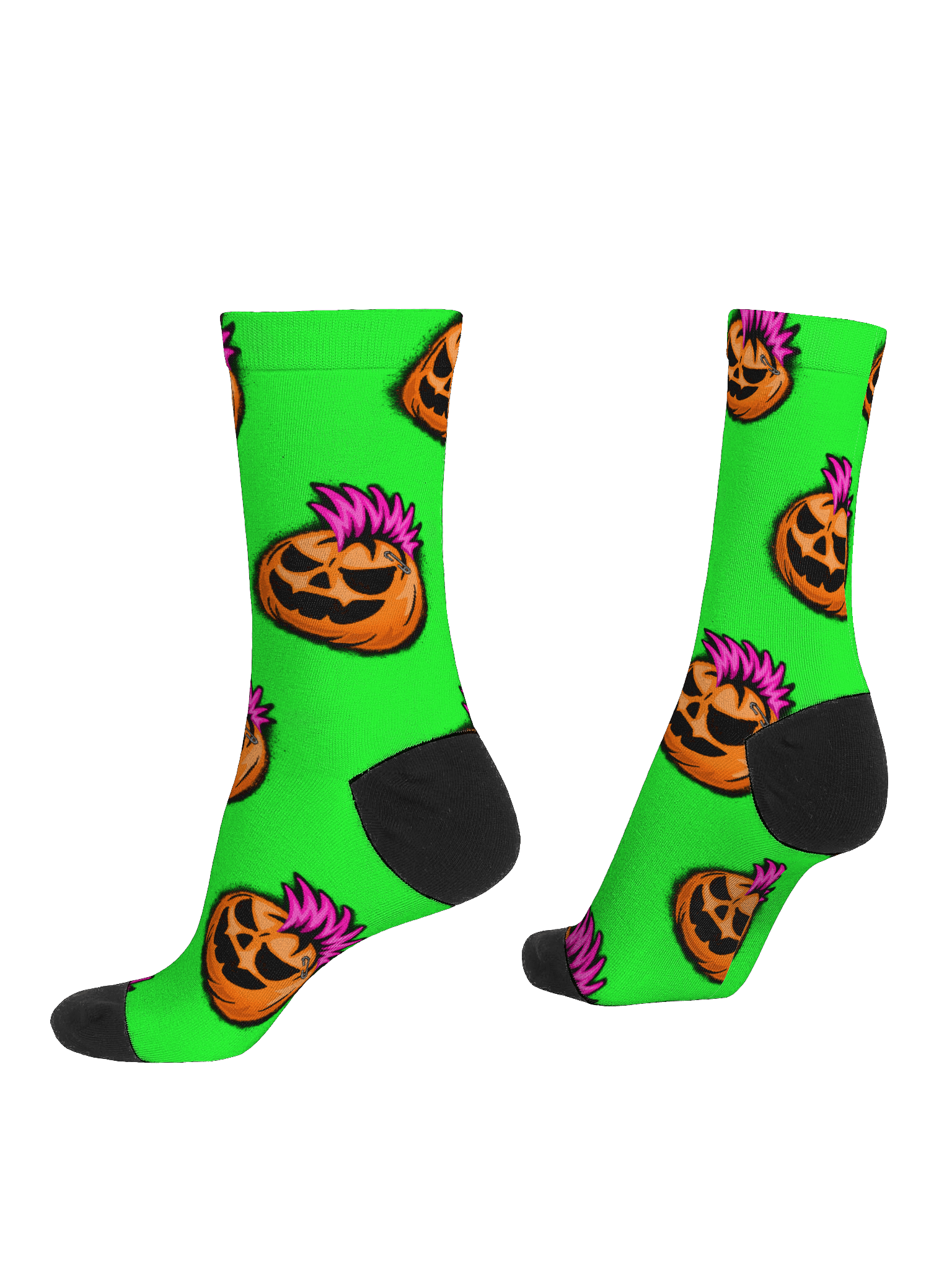 Punkin green sock product image (3)
