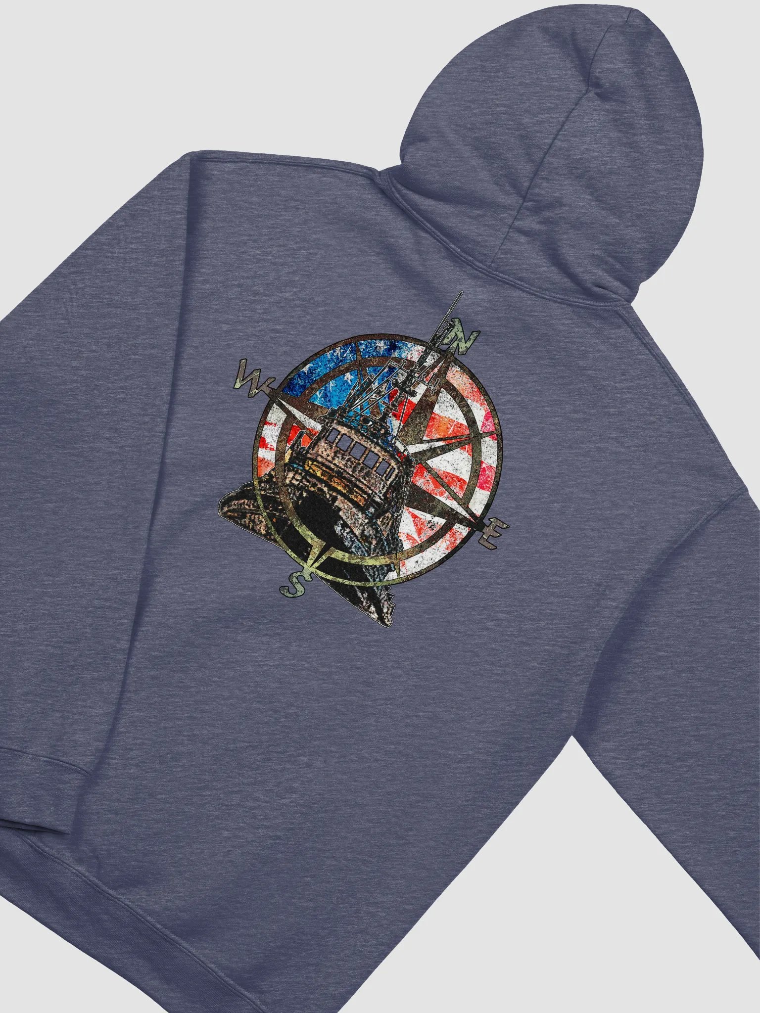 Compass Rose Pacific Falcon Flage Hoodie product image (4)