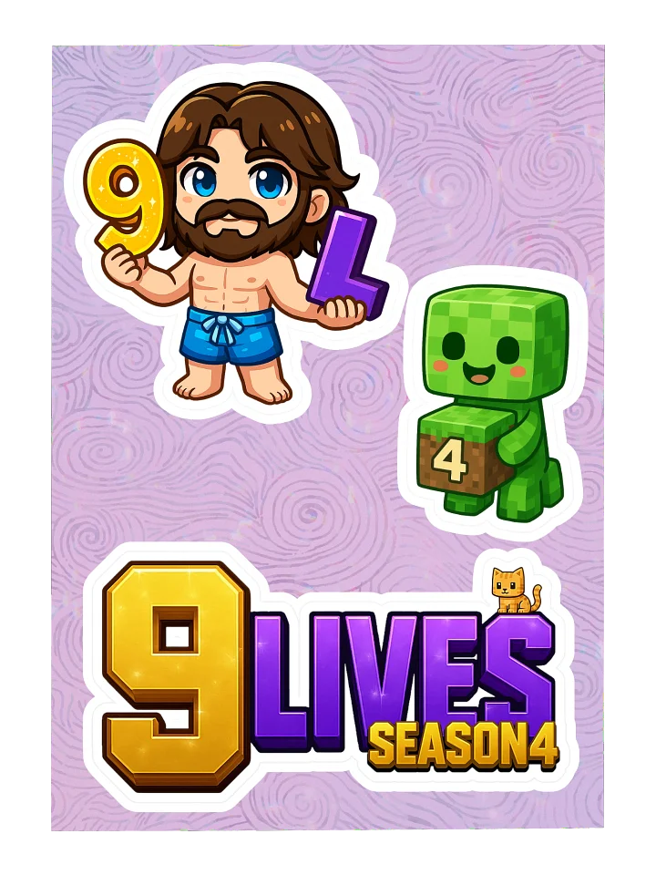 9LS4 StrokinGun Sticker Sheet product image (1)