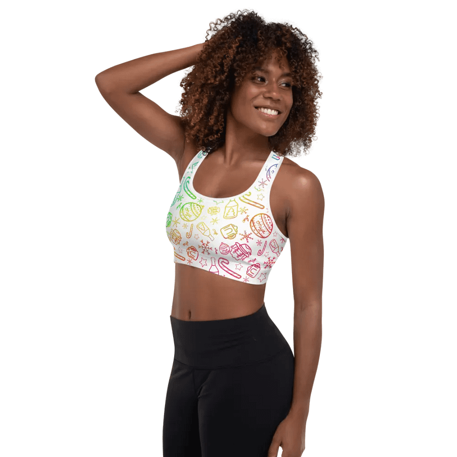 Limited Edition Christmas Rainbow Sports Bra product image (5)