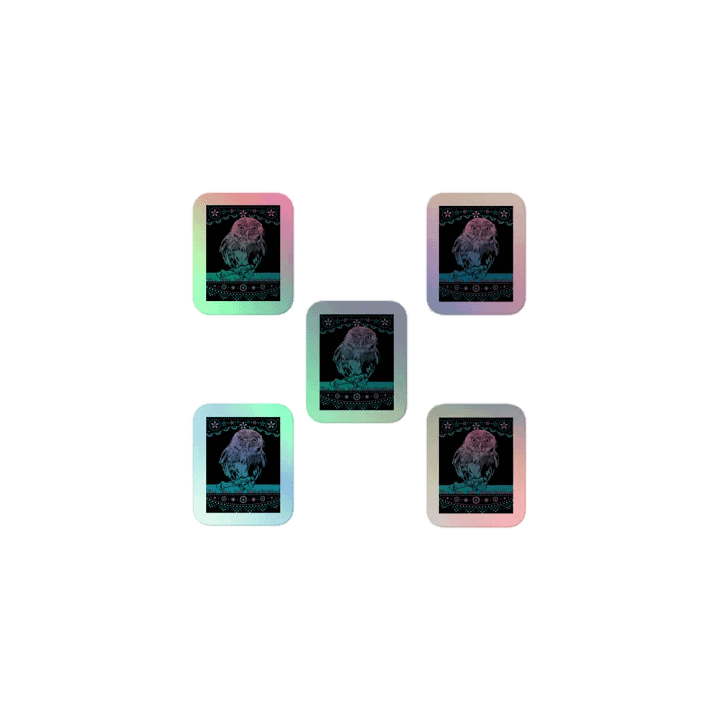 KC, The Vibe (owl), Holo Sticker Pack product image (1)