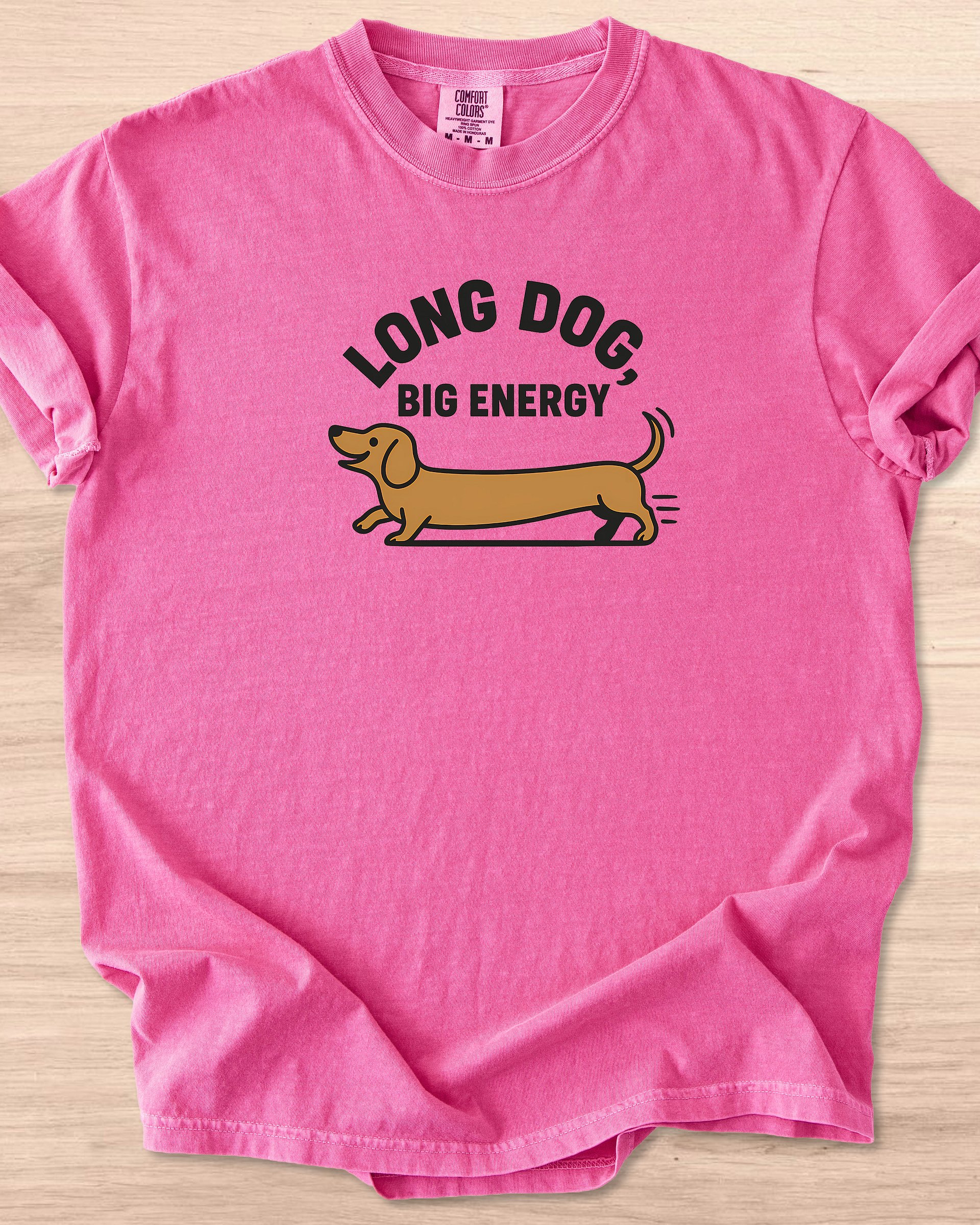 Long Dog Big Energy (Dachshund) Tee product image (19)