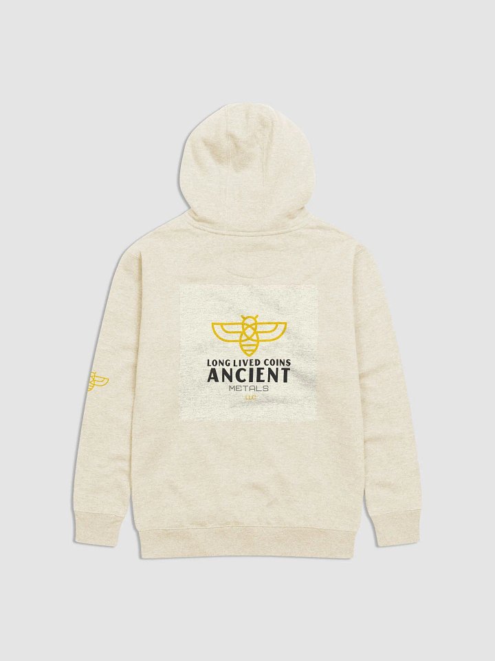 Light color Long Lived Coins LLC, Logo Bee Hoodie product image (3)