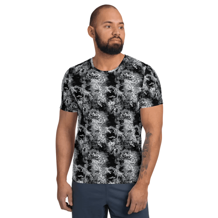 Black and White Graffiti | Men´s Athletic T-Shirt product image (1)