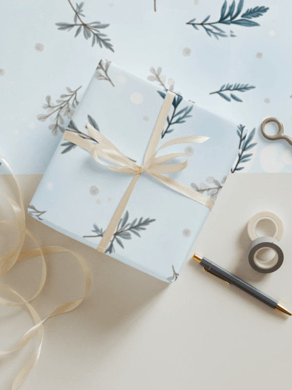 Vintage Winter & Christmas Wrapping Paper Set of 3 product image (2)