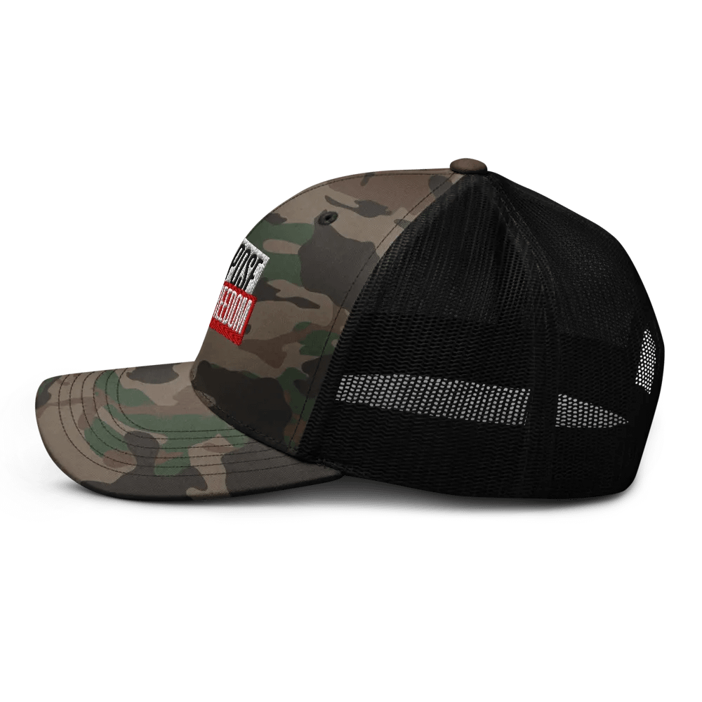 Rebel Camo Statement Trucker Hat | no purpose no freedom product image (4)