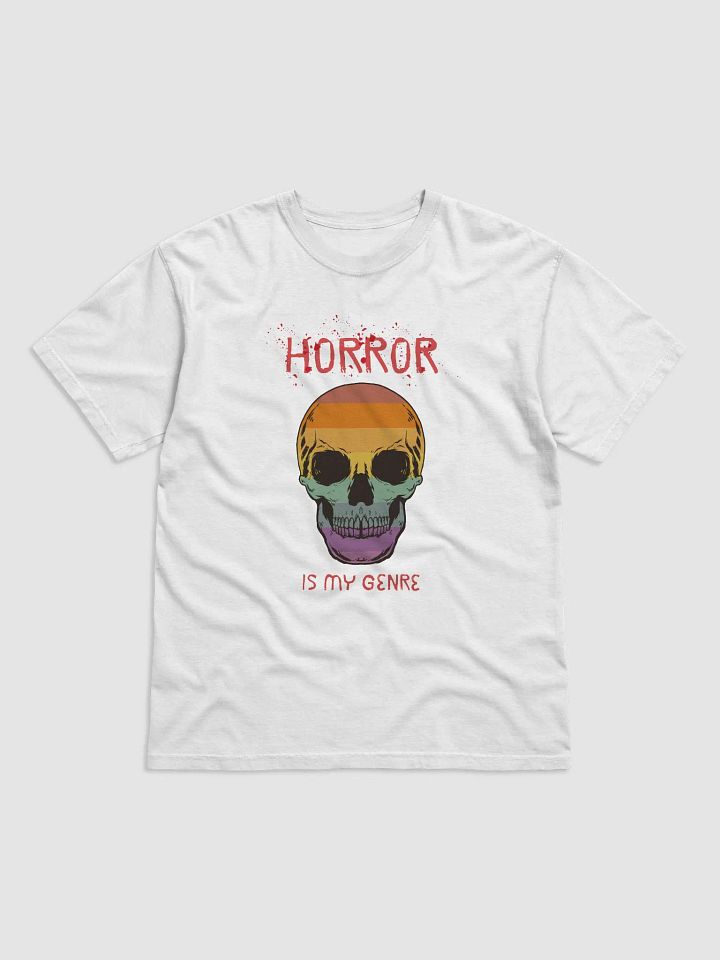 Horror is my Genre White T-shirt product image (1)