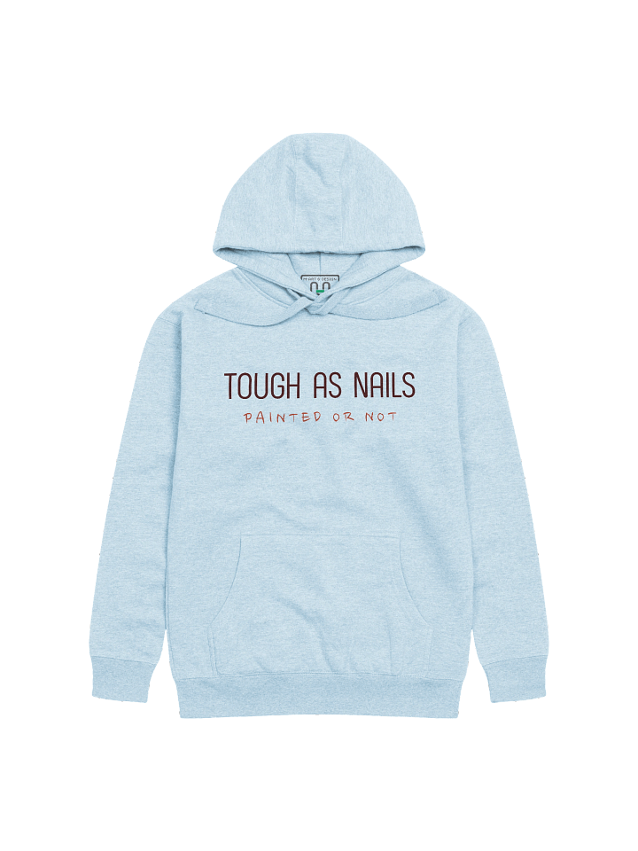 Tough As Nails Hoodie – Bold Graphic Streetwear for Men & Women M-Art & Design product image (3)