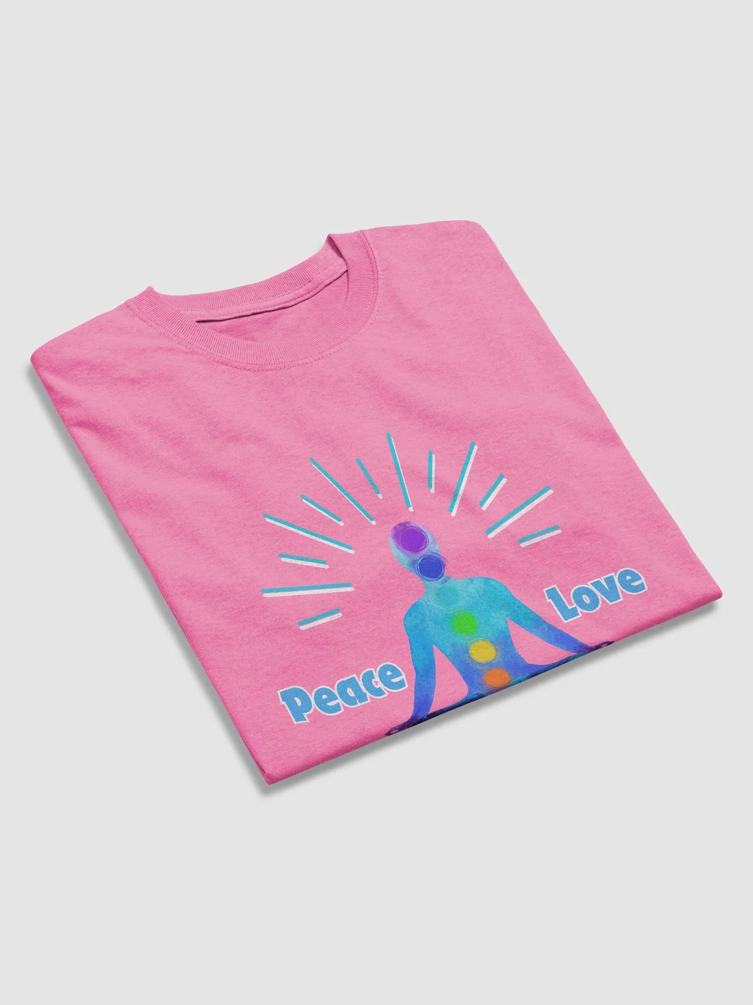 Peace Love Meditate Heavyweight T-Shirt product image (3)