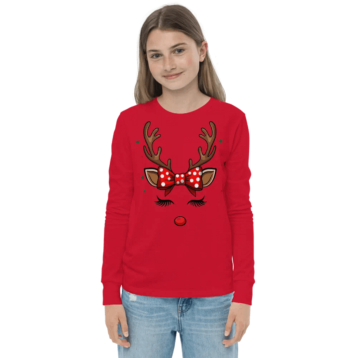 Whimsical Reindeer Super Cute RedT-Shirt product image (1)