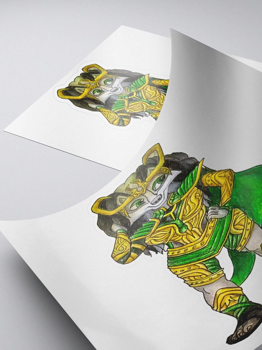 Lady Mischief Badger Sticker product image (4)
