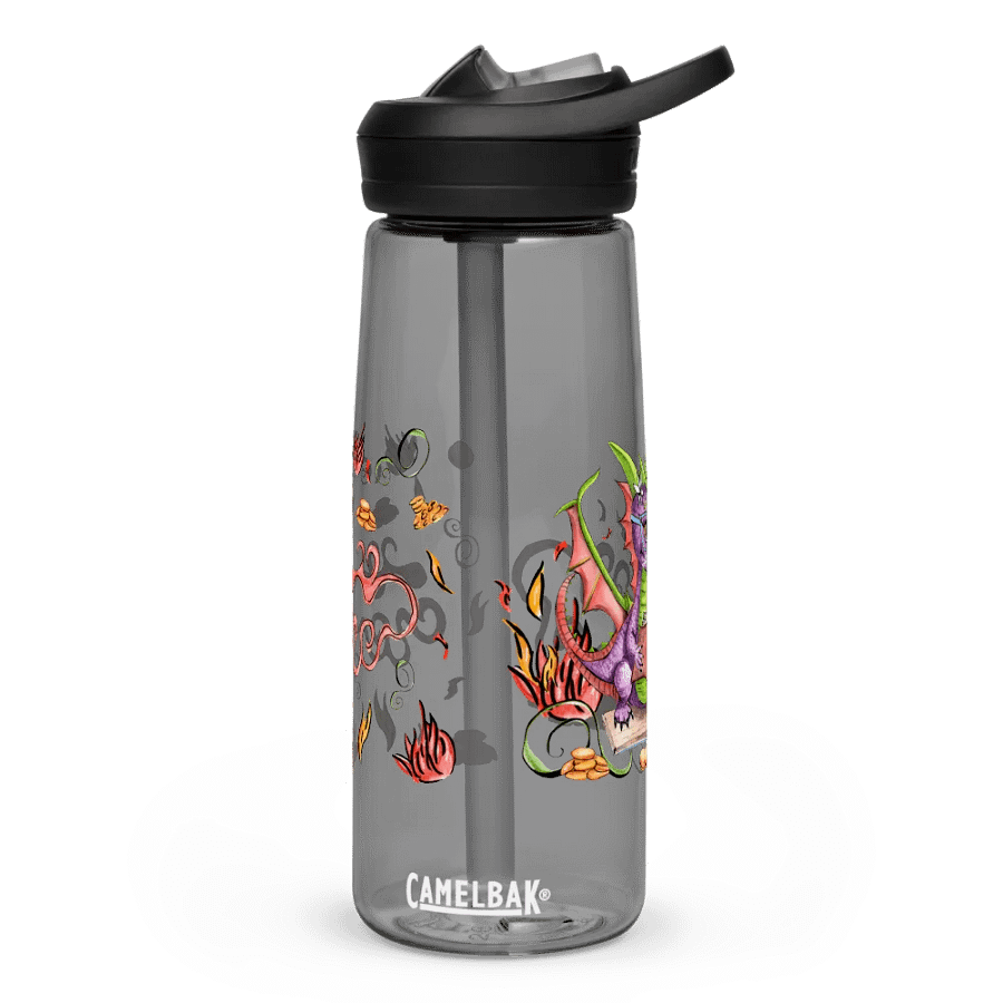 Learning to Breathe Fire 22 oz Straw Bottle Black product image (3)