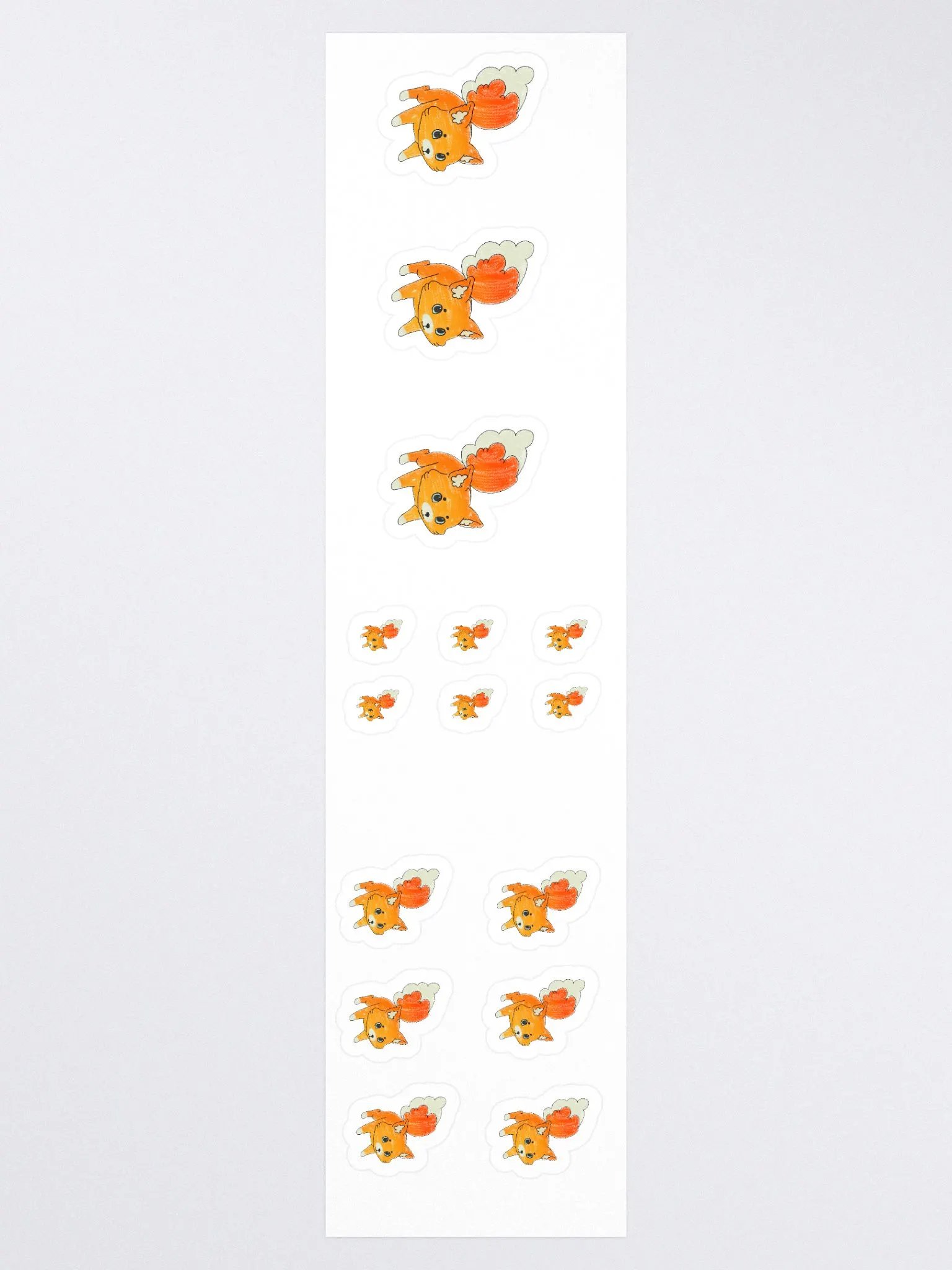 Crayon Fox Sticker Sheet product image (3)