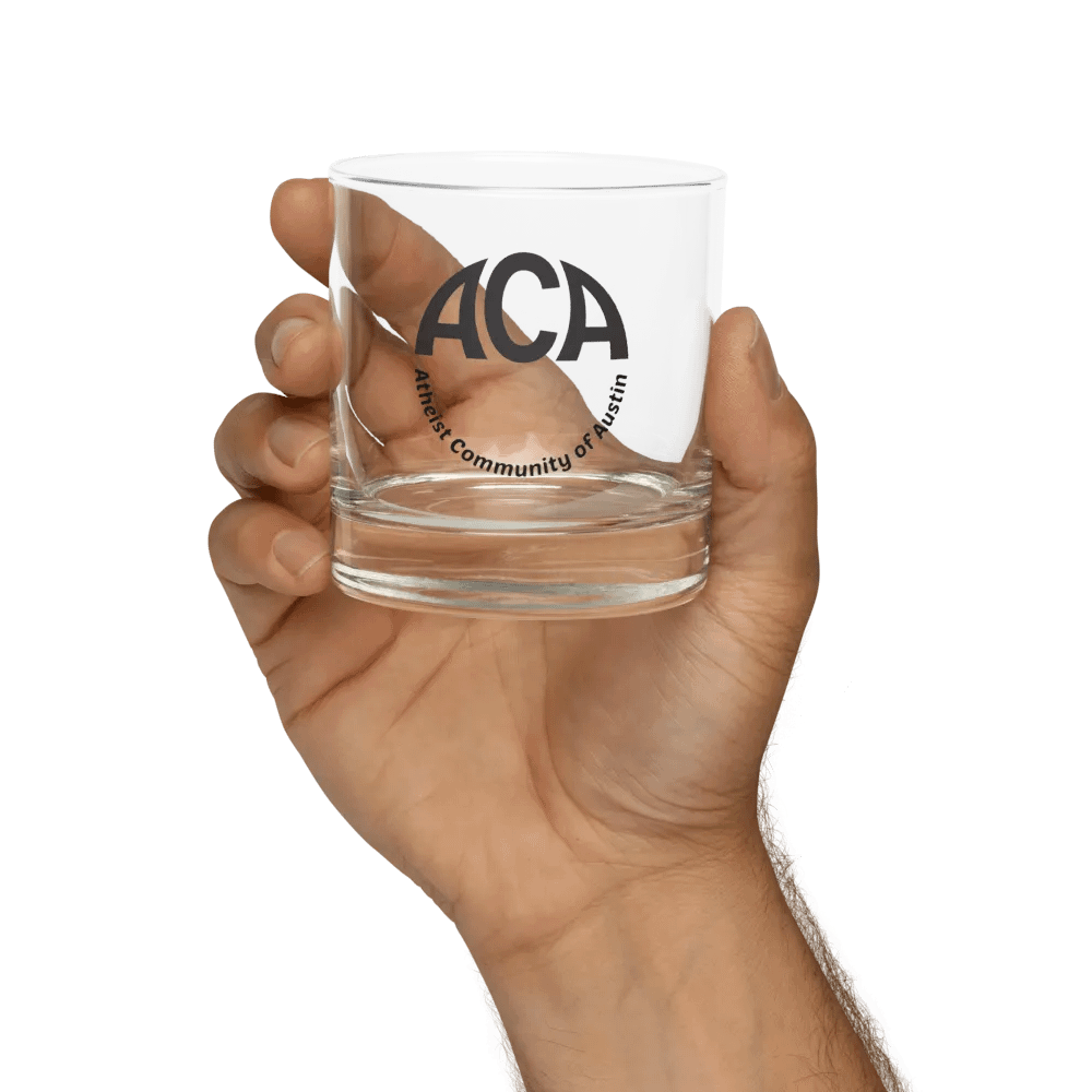 The Atheist Community of Austin Rocks Glass product image (9)