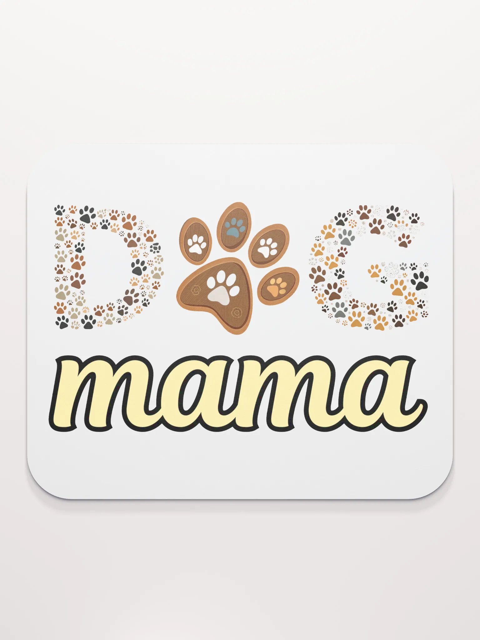 Dog Mama Paw Print Paw-fect Mouse Pad product image (1)