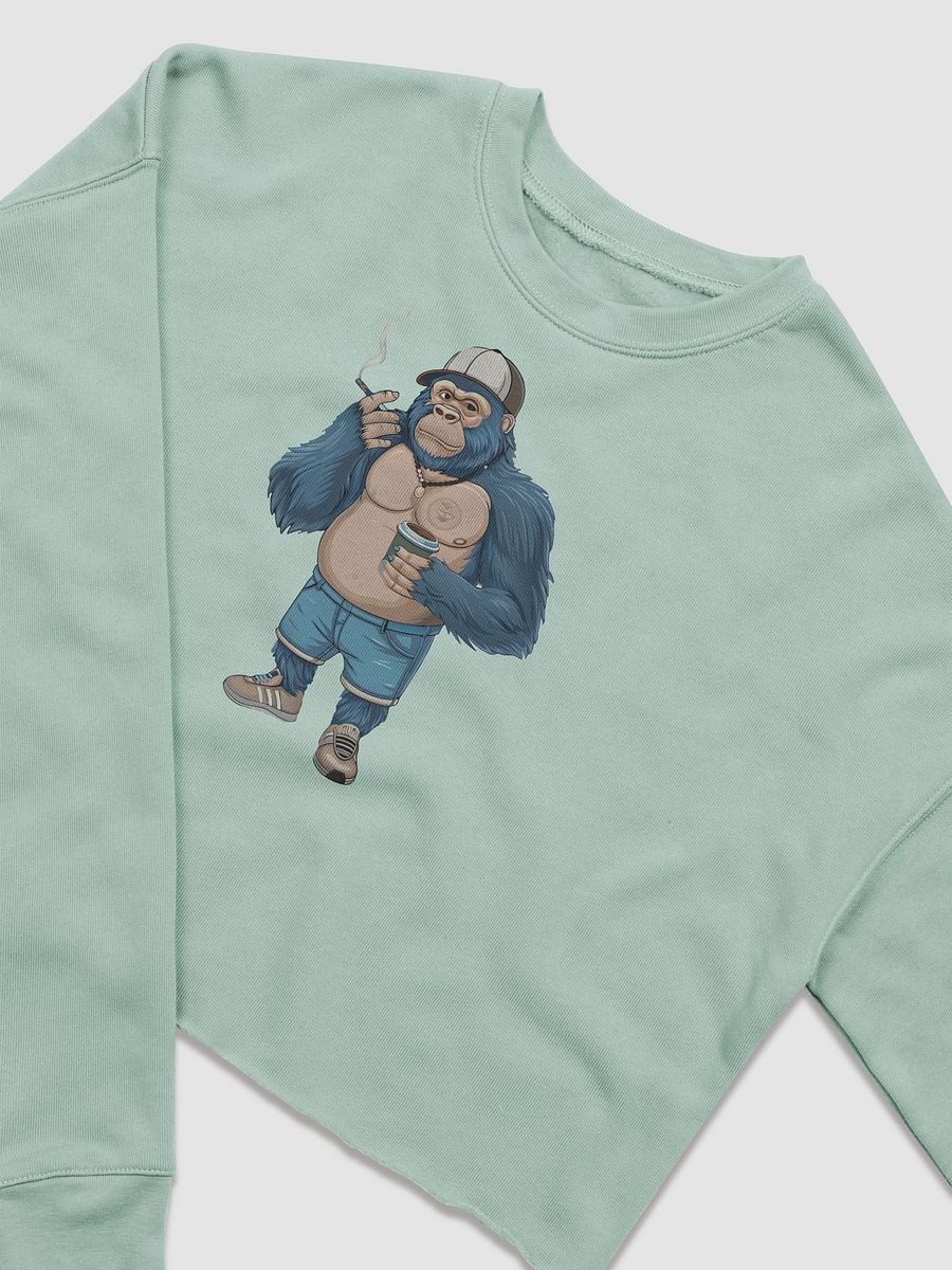 Blue Gorilla Women's Fleece Crop Sweatshirt product image (6)