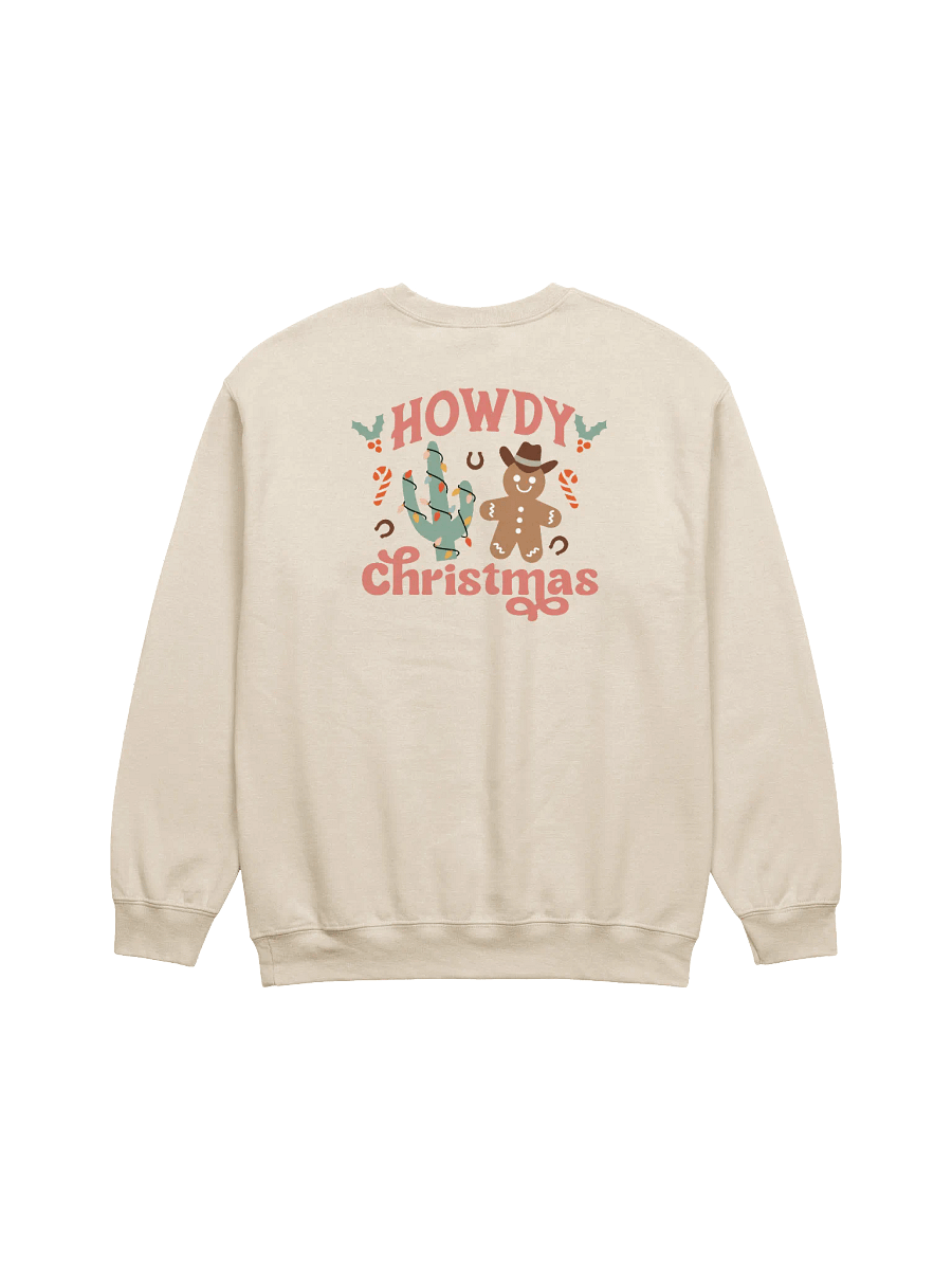 [Gingerbread Man Howdy Christmas] Holiday Crewneck Sweatshirt product image (4)