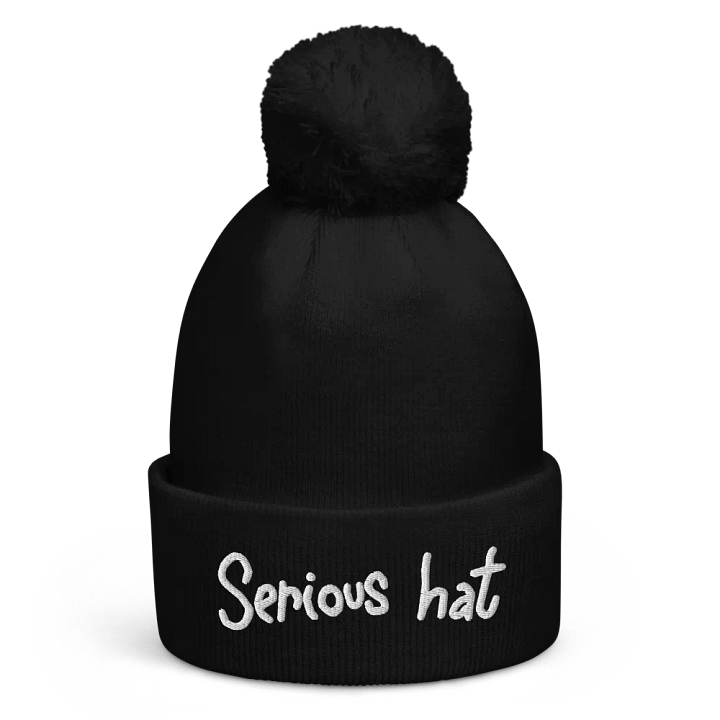 Serious Beanie - White Font product image (1)