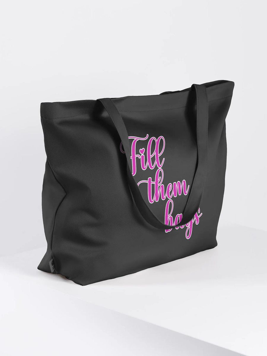 Chic Cursive Tote: Fill them bags product image (8)