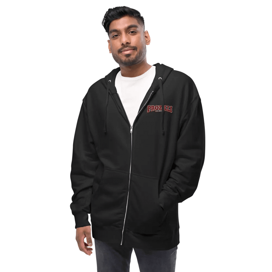 Prozilli Gaming Fleece Zip-Up Hoodie – Community Gaming Apparel product image (3)