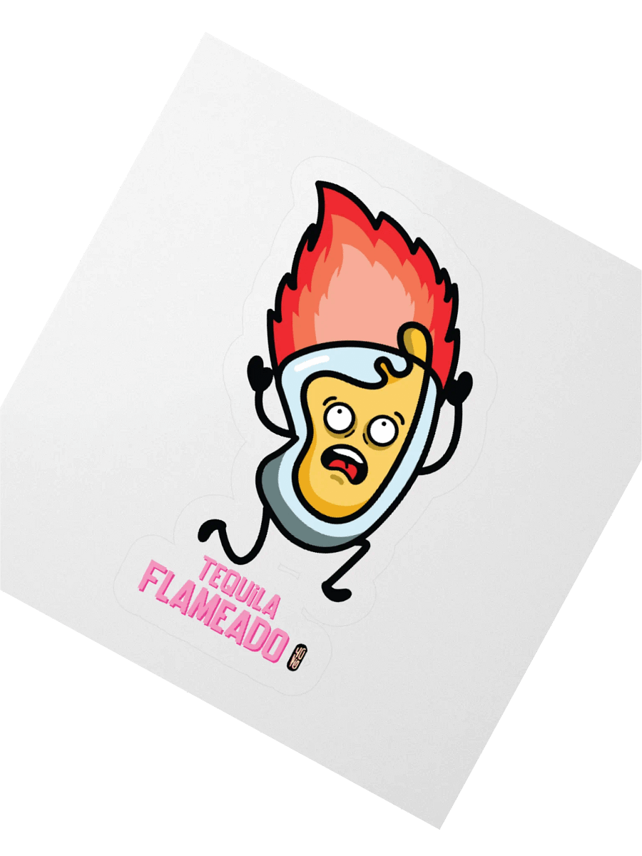 Tequila Flameado - Sticker (Kiss Cut) product image (2)