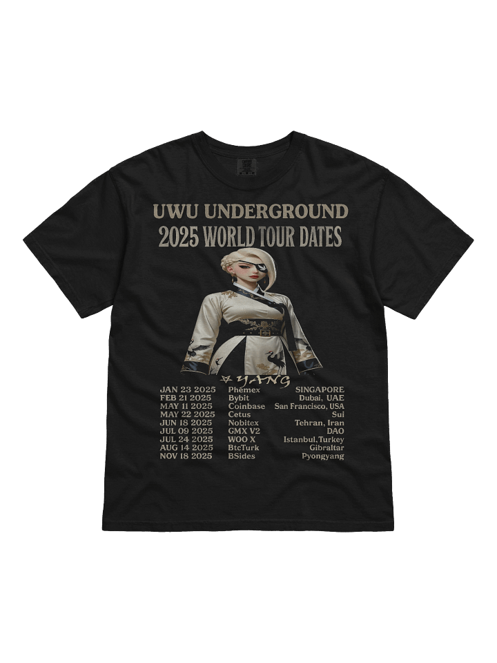 UwU World Tour - Yang - Ltd Edition - 2025 - Heavy Tour Tshirt product image (1)